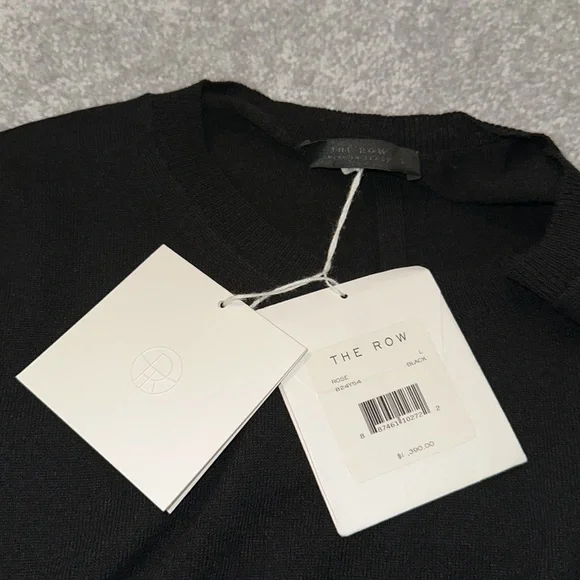 The Row Rose Cashmere Sweater Top, Bark Melange - Picture 4 of 7